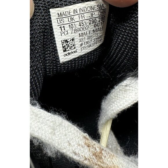 Adidas Concord 2 Mid Black Patent Leather Sneaker Men’s Size 11 BB8775 Shoes - Picture 10 of 11